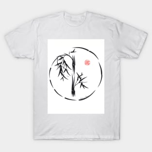 PASSAGE  - Original sumi-e enso ink brush art T-Shirt